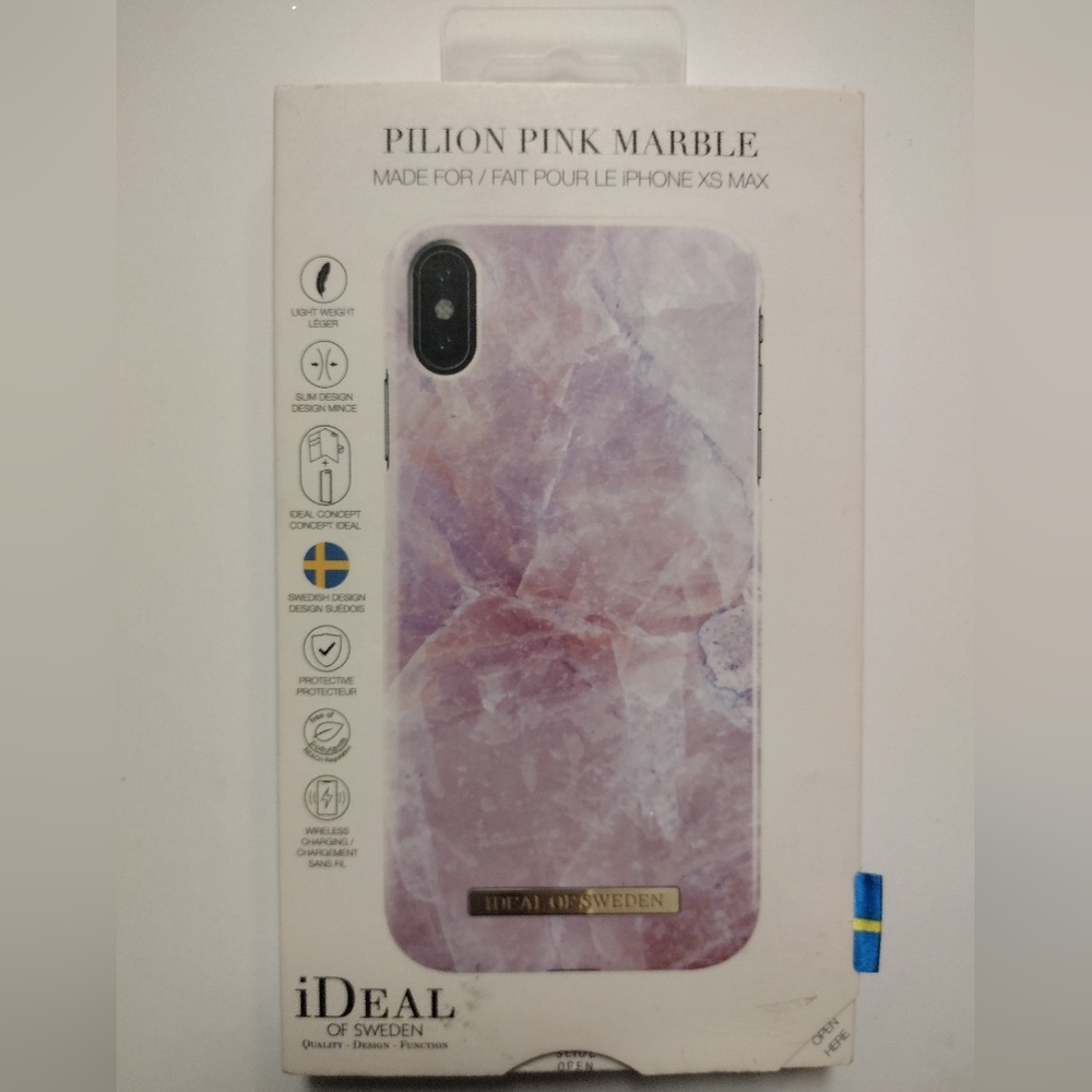 iDeal of Sweden Printed Case for Apple iPhone XS Max - Pilion Pink Marble